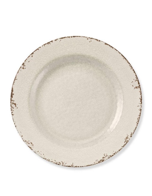 Plato Base Blanco Rustic Italian