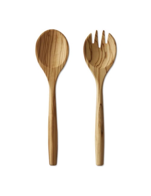 Cubiertos ensalada Olivewood de madera 2 piezas 1