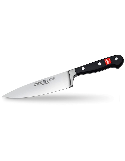 CUCHILLO CHEF WUSTH CLAS, 15 CM, NEGRO