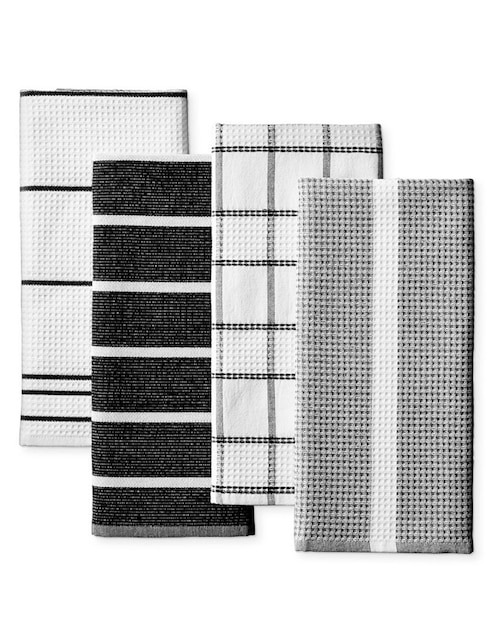 SET TOALLAS COCINA ABSORBENT WA, NEGRO