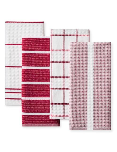Imagen de producto SET TOALLAS COCINA ABSORBENT WAF, ROJO