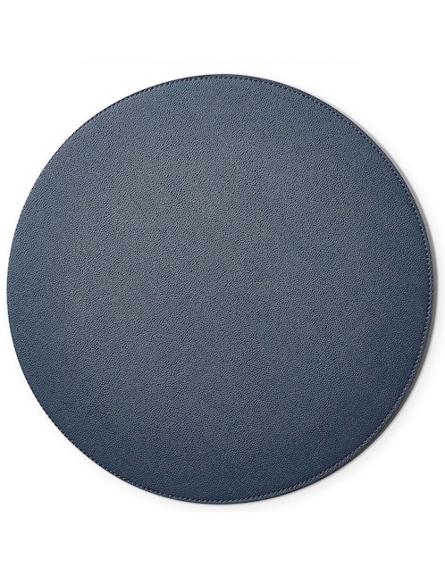 Mantel individual redondo Faux Shagreen 1