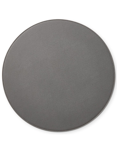 Imagen de producto MANTEL IND FAUX SHAGREEN REDONDO, GRIS