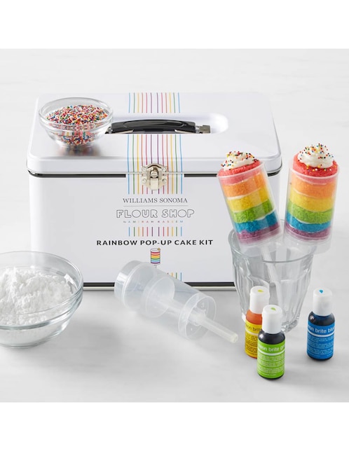 Set para hornear Flour Shop Rainbow Pop-Up Cake 1