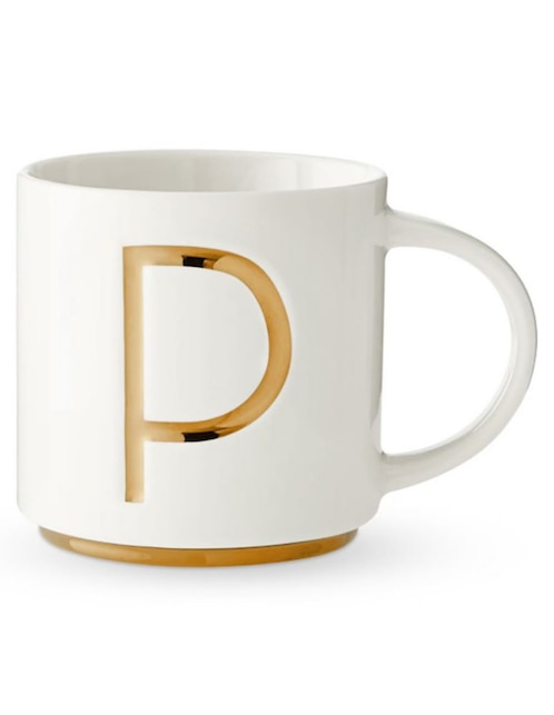 Taza americana Gold Monogram P 1