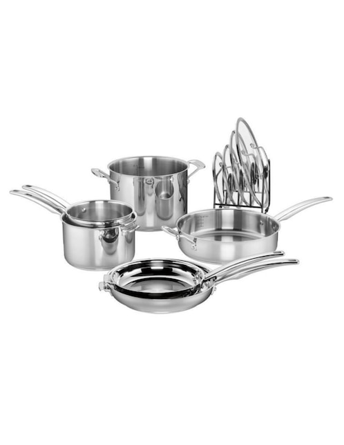 Batería de 11 Piezas Cuisinart de acero inoxidable antiadherente convencional 11 piezas