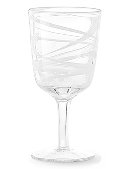 Copa para agua Swirl de vidrio 1