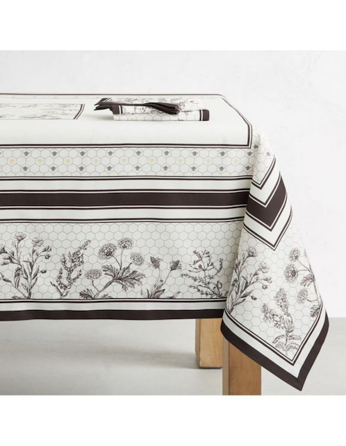 Mantel rectangular de algodón Honeycomb 1