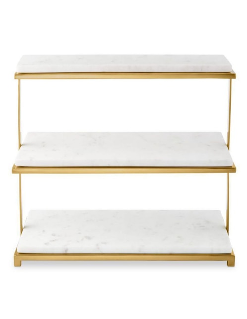 Frutero Marble and Brass de mármol y acero inoxidable