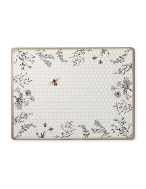 Mantel individual rectangular de corcho Honeycomb