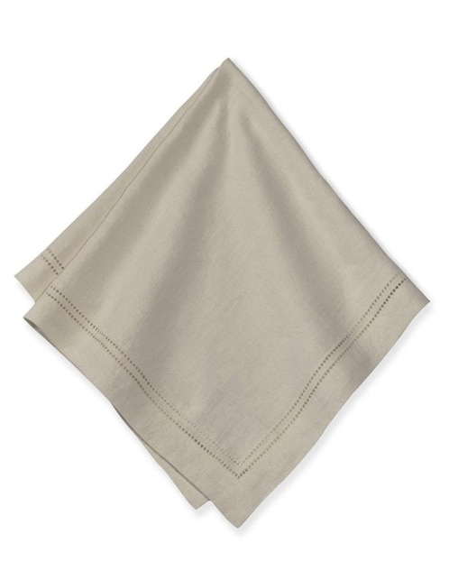 Set servilleta Double Hemstitch de lino 4 piezas 1