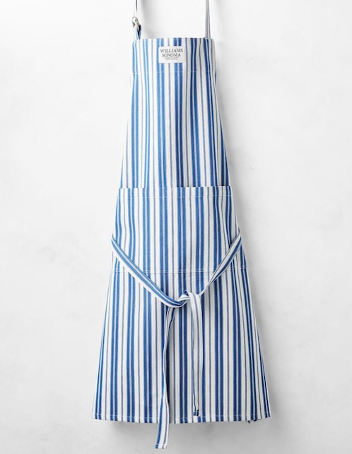 Delantal completo Classic Stripe de algodón
