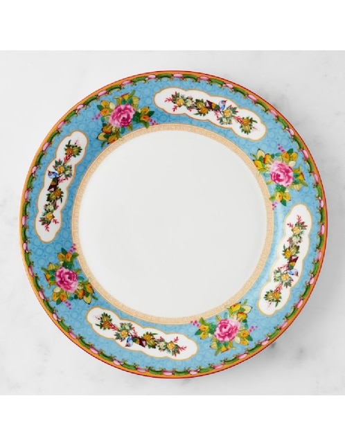 Set platos trinche Famille Rose de porcelana 4 piezas 1