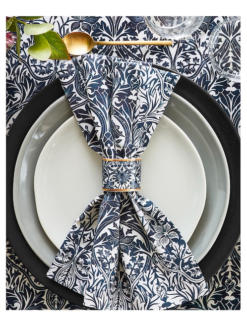 Set servilleta Morris & Co de algodón 4 piezas 1