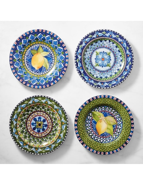 Set platos ensalada Sicily de gres 4 piezas 1