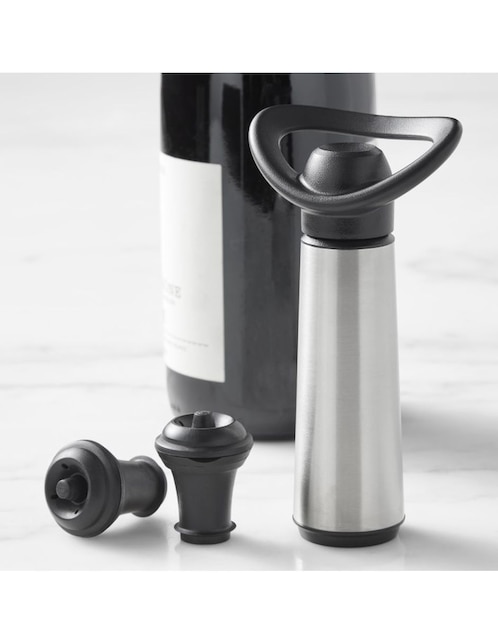 Sacacorchos con forma de T Wine Pump and Stoppers de acero inoxidable 1