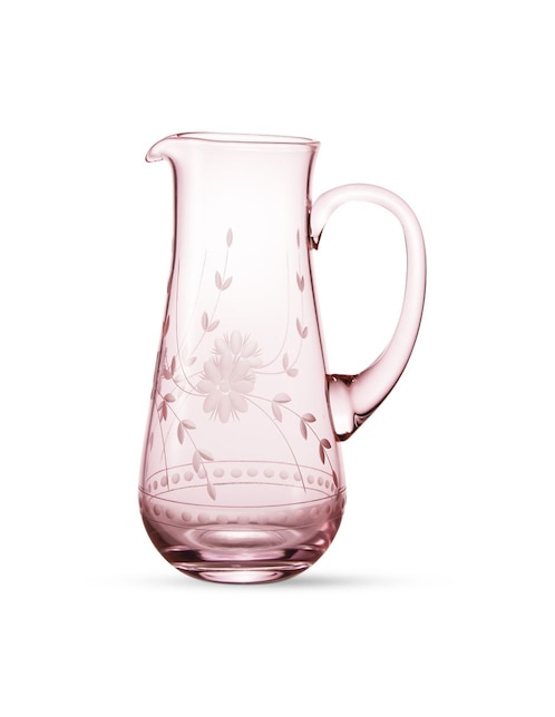 Jarra de cristal Vintage Etched