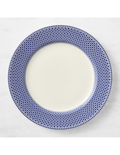 Plato base English Floral de gres 1