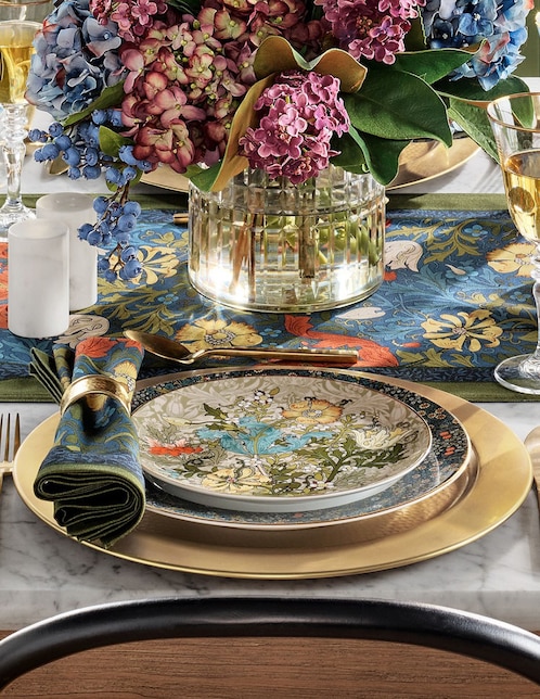 Plato ensalada Morris de porcelana 1