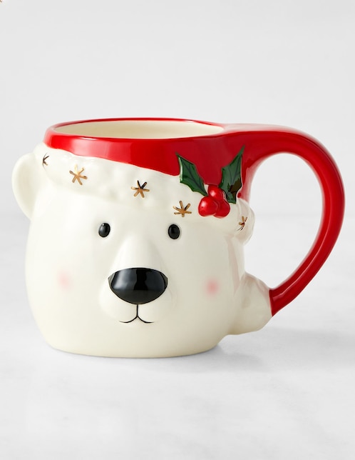 Taza navideña conmemorativa Oso Polar Figural Mug