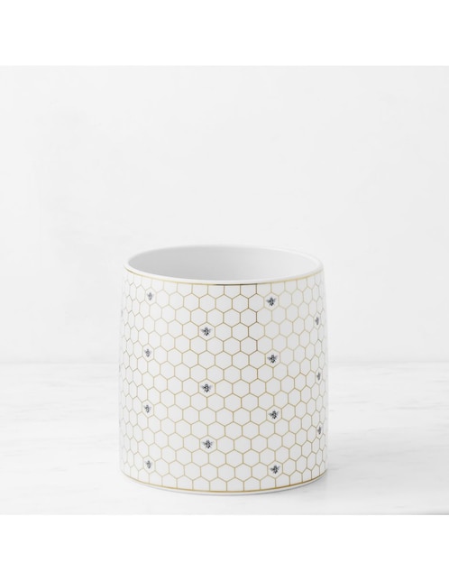Porta cubiertos Honeycomb de porcelana 1