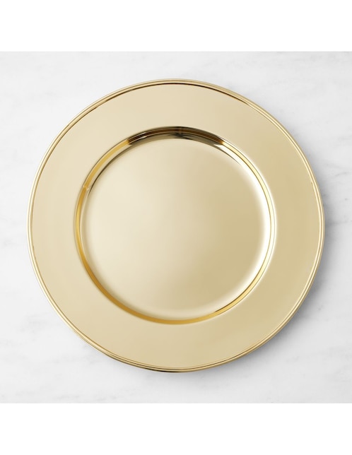 Imagen de producto Plato base Presidio Gold de acero inoxidable