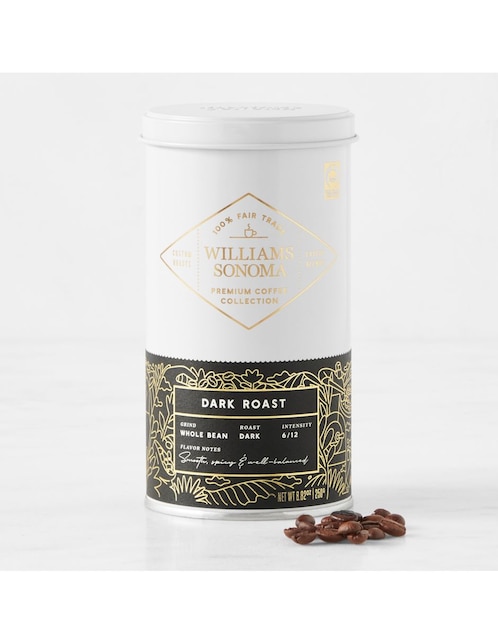 Café de lata sabor cacao Premium Whole Bean Coffee 250 g