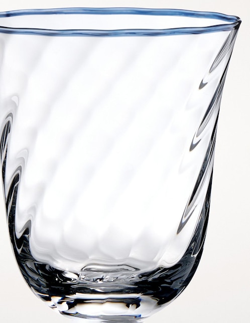 Set de copas para agua Aerin Swirl de vidrio 1