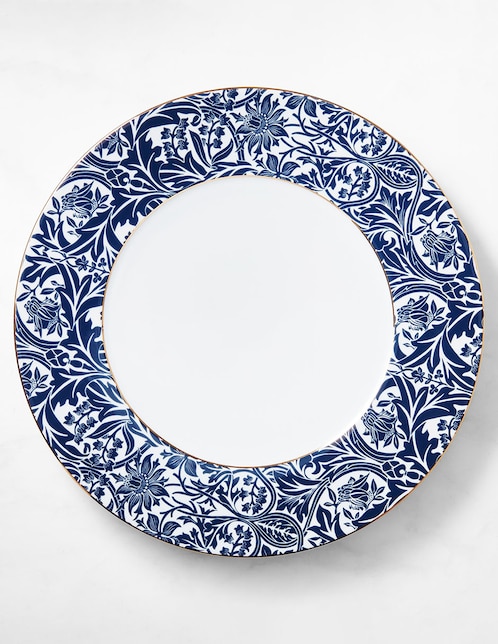 Plato base Morris & Co de porcelana 1