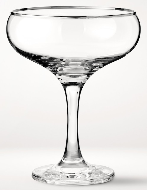 Copa para cóctel Silver Rim de vidrio 1