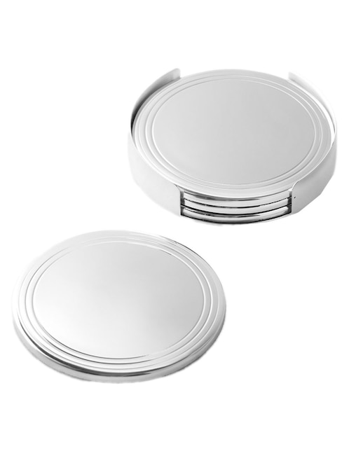 Set de portavasos Heirloomde acero inoxidable 4 piezas 1