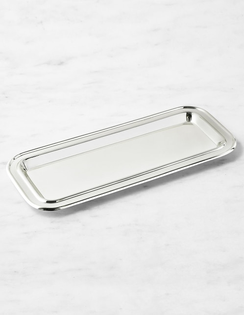 Charola multiusos Heirloom Silver de acero inoxidable 1