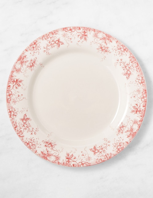 Set platos trinche English Floral de cerámica 4 piezas 1