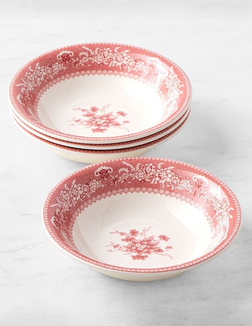Set bowl English Floral 4 piezas de porcelana 1