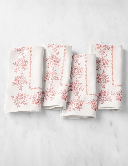 Set servilleta English Floral de algodón 4 piezas 1