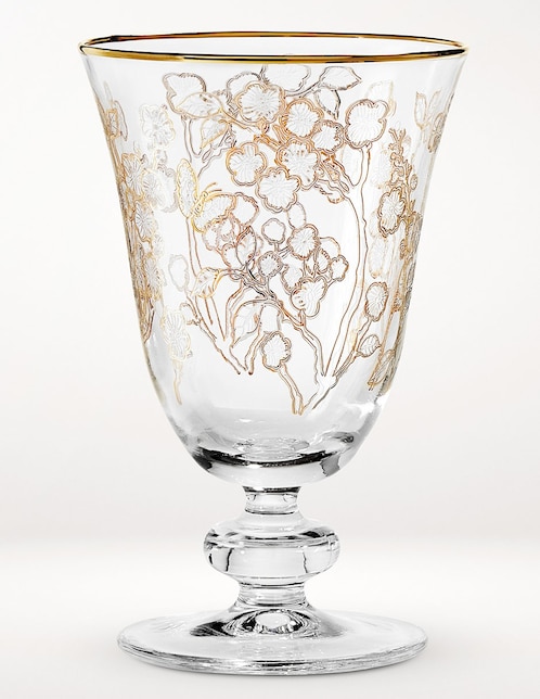 Copa para agua Cherry Blossom de vidrio