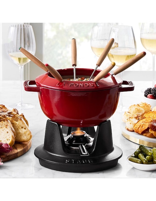 Set fondue hervidor Staub 1
