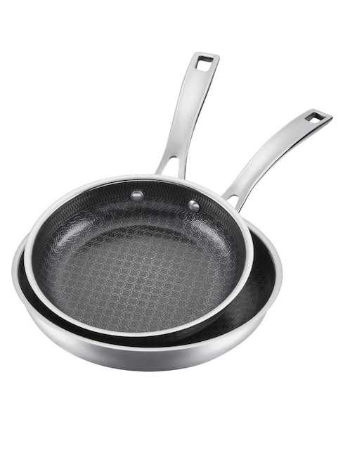 Set de sartenes Cuisinart Fusion Plus de acero inoxidable 2 piezas