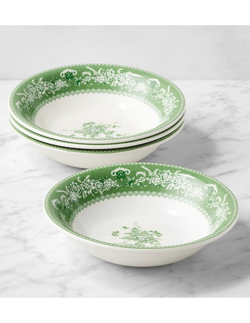 Set bowl English Floral 4 piezas de porcelana 1
