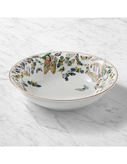Ensaladera Papillon de porcelana 1