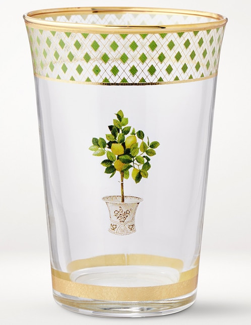 Set de vasos para agua Limone de vidrio con 4 piezas 1