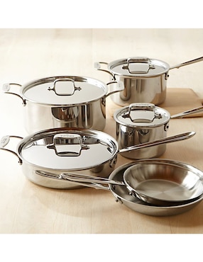 Batería de cocina de acero inoxidable 10 piezas