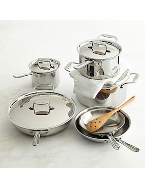 Batería de cocina de acero inoxidable 10 piezas