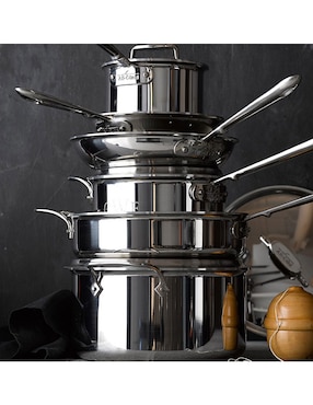 Batería de cocina de acero inoxidable 10 piezas