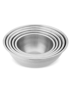 Set bowl Nesting Six 5 piezas de acero inoxidable