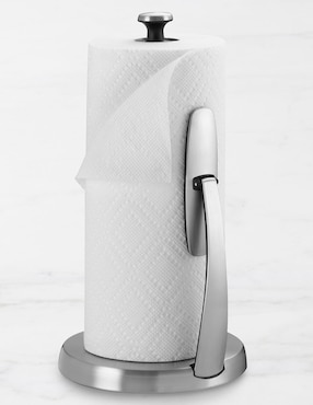 Portarrollos de acero inoxidable OXO 1 rollo