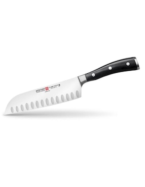 Cuchillo Santoku Wüsthof Classic Ikon Negro