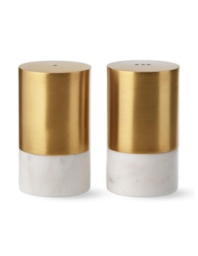 Salero y Pimentero Marble and Brass
