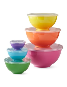 Set De Bowls Flour Shop 6 Piezas De Melamina