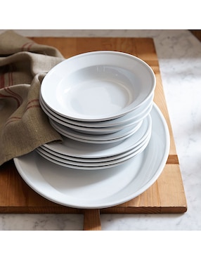 Set platos trinche Pantry de porcelana 6 piezas